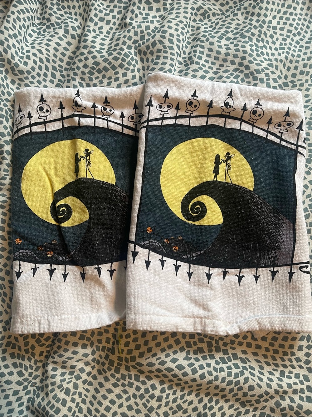 Set of 2 Nightmare Before Christmas Kitchen Towels